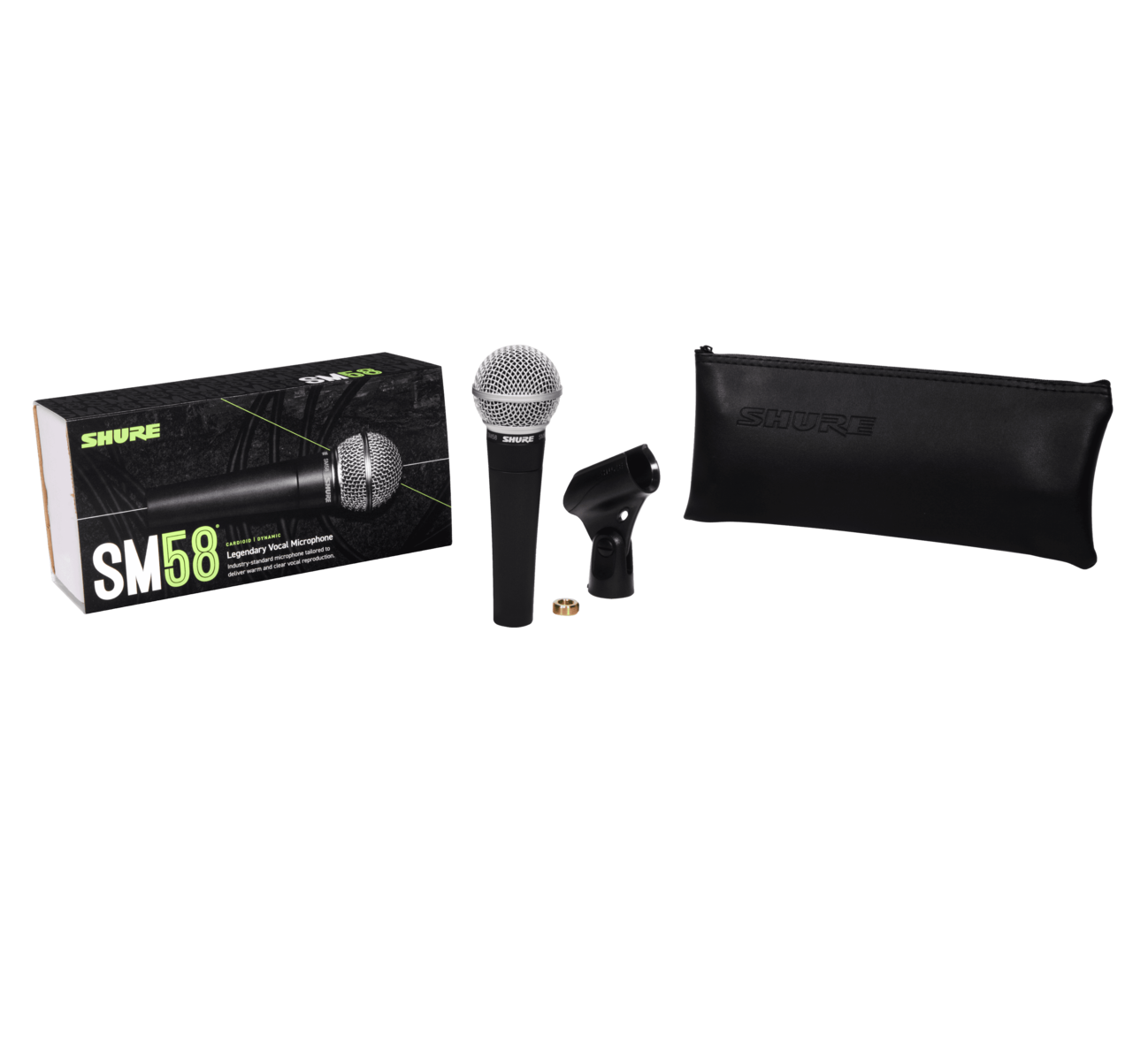 Shure SM58-LCE Microphone Dynamic Cardioid, Vocal