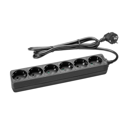 Power Strip 6 - way | 5m - DJ Hub.NO