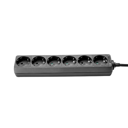 Power Strip 6 - way | 5m - DJ Hub.NO