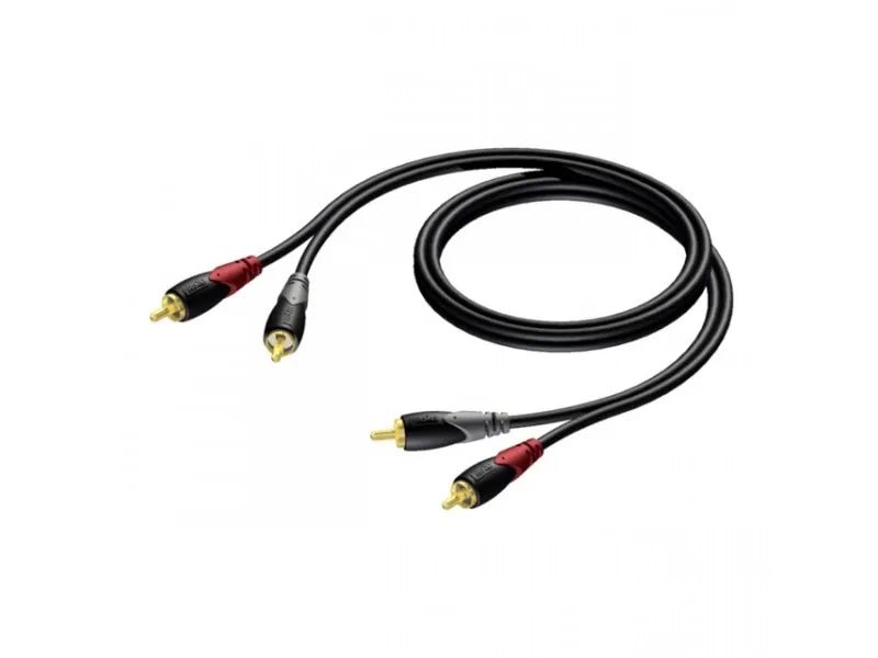 Procab CLA800 2 x RCA kabel, M/M 1,5M - DJ Hub.NO